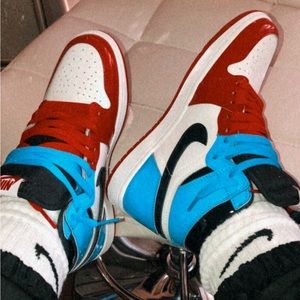 Two tone High Top Sneakers